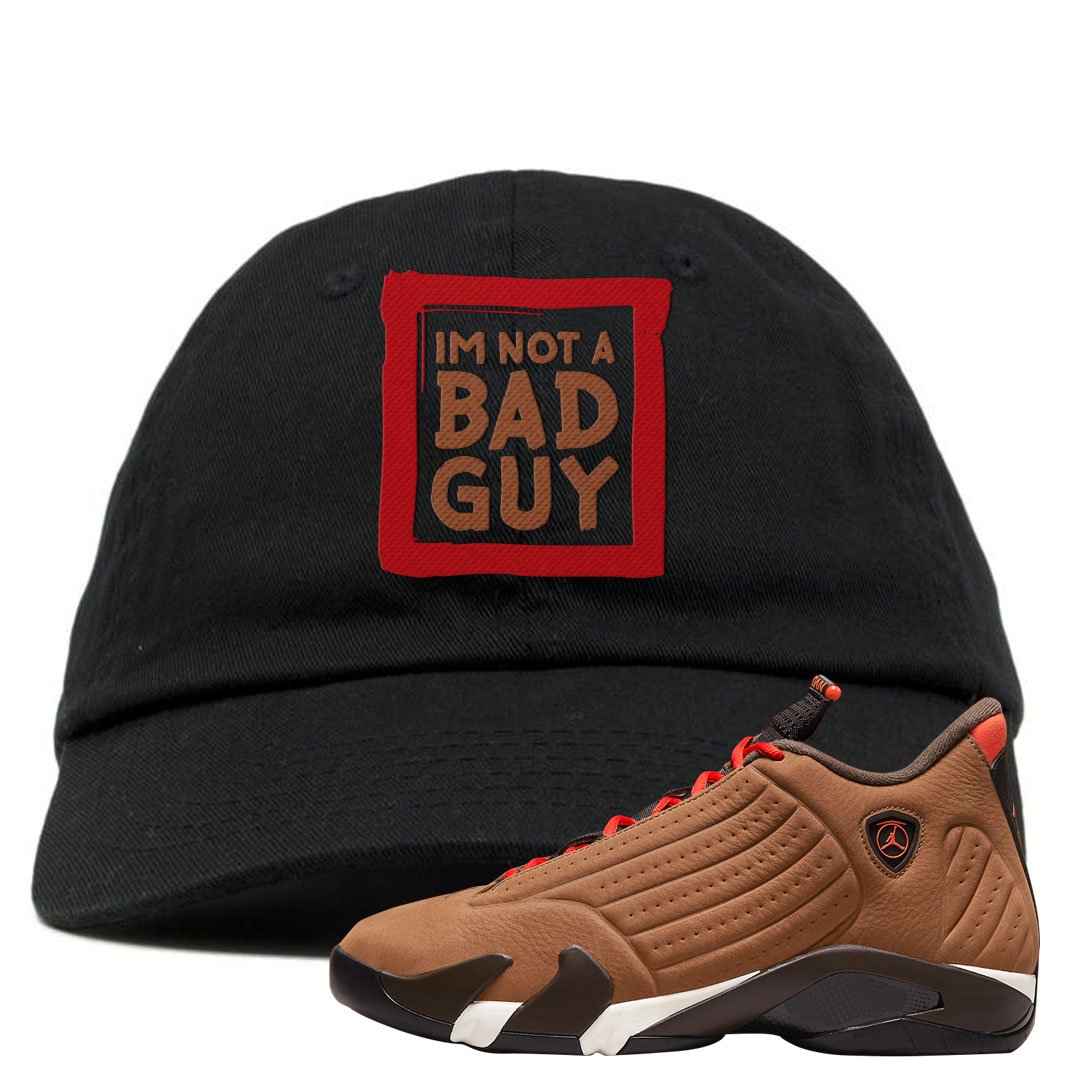 Winterized 14s Dad Hat | I'm Not A Bad Guy, Black
