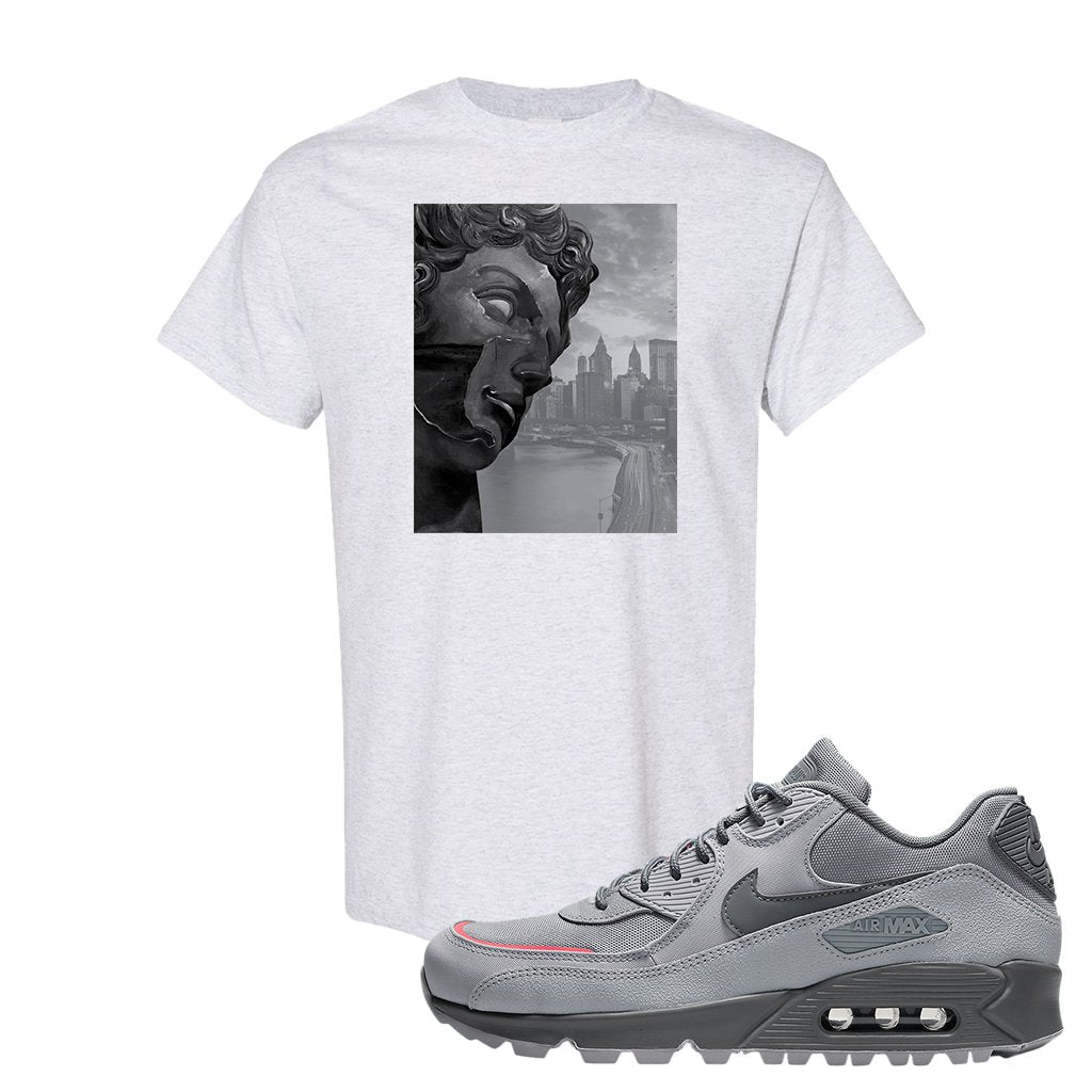 Wolf Grey Surplus 90s T Shirt | Miguel, Ash