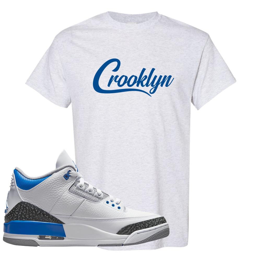 Racer Blue 3s T Shirt | Crooklyn, Ash