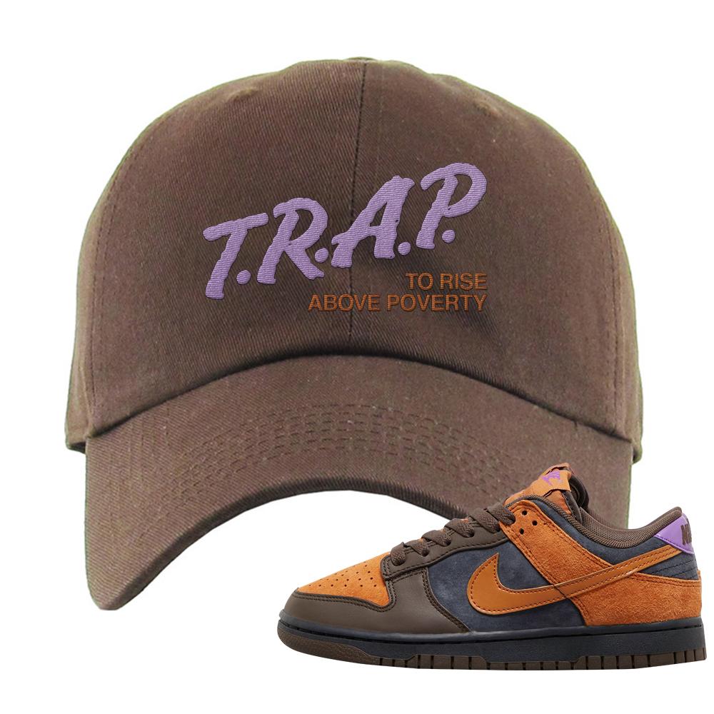 SB Dunk Low Cider Dad Hat | Trap To Rise Above Poverty, Brown