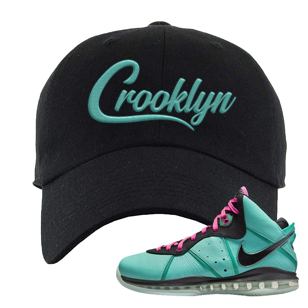 South Beach Bron 8s Dad Hat | Crooklyn, Black