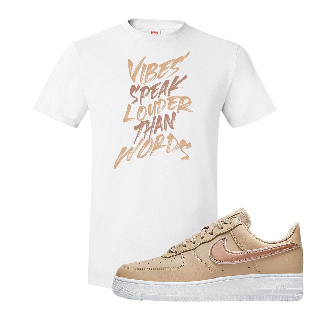 Hemp AF1s T Shirt | Vibes Speak Louder Than Words, White
