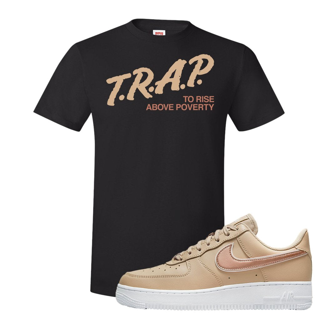 Hemp AF1s T Shirt | Trap To Rise Above Poverty, Black