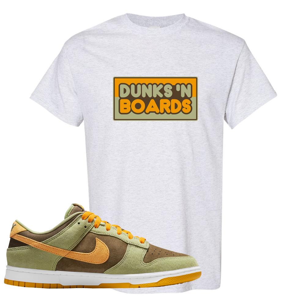 SB Dunk Low Dusty Olive T Shirt | Dunks N Boards, Ash