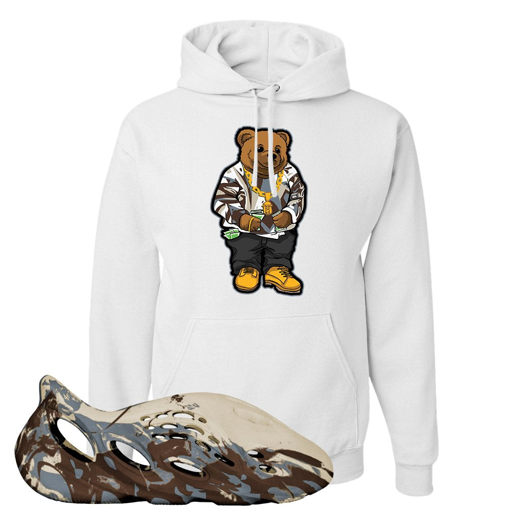 MX Cream Clay Foam Runners Hoodie | Sweater Bear, White