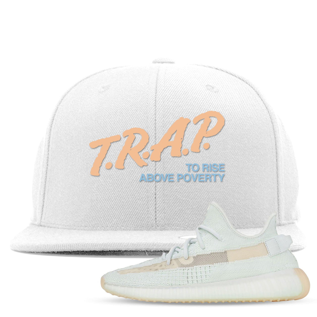 Hyperspace 350s Snapback | Trap To Rise Above Poverty, White
