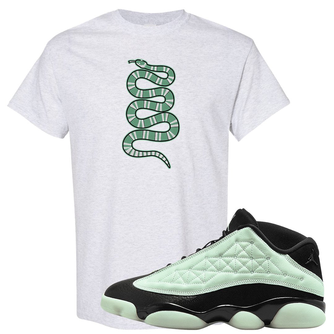 Single's Day Low 13s T Shirt | Coiled Snake, Ash