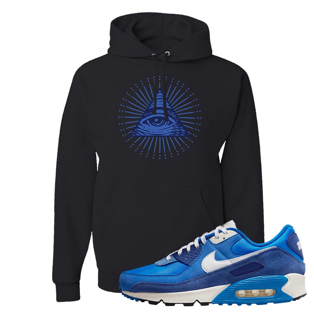 Air Max 90 First Use Hoodie | All Seeing Eye, Black