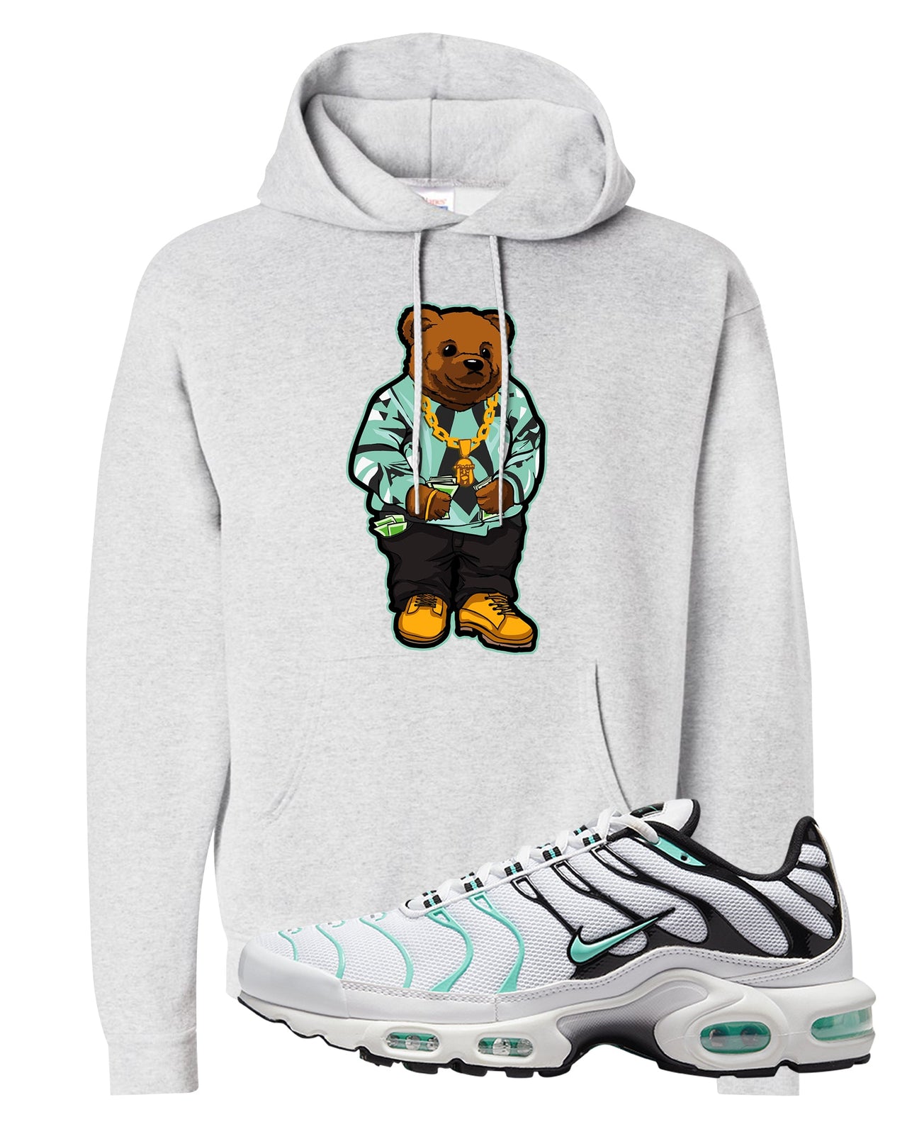 Hyper Jade Pluses Hoodie | Sweater Bear, Ash