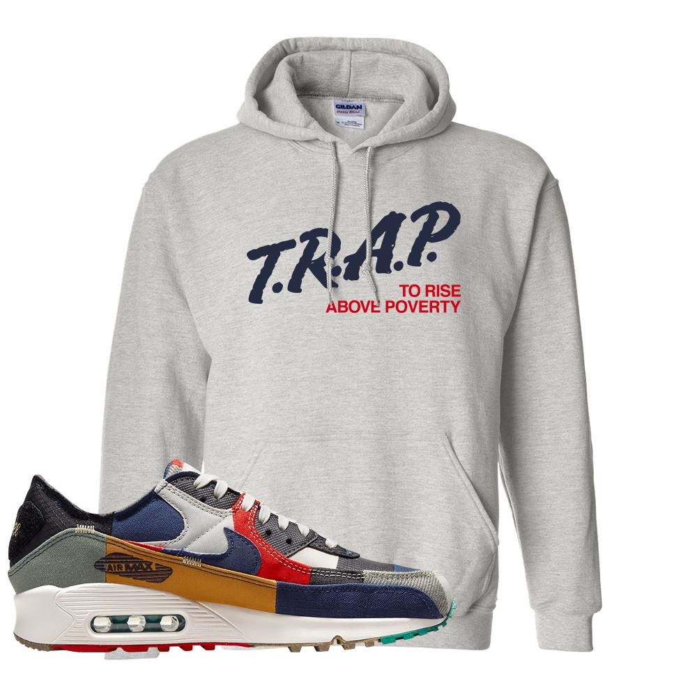 Legacy 90s Hoodie | Trap To Rise Above Poverty, Ash