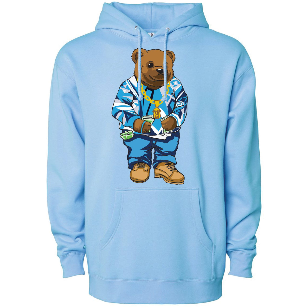 UNC All Star Pearl Blue 9s Hoodie | Sweater Bear, Light Blue