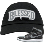 Alternate Shadow Mid 1s Dad Hat | Blessed Arch, Black