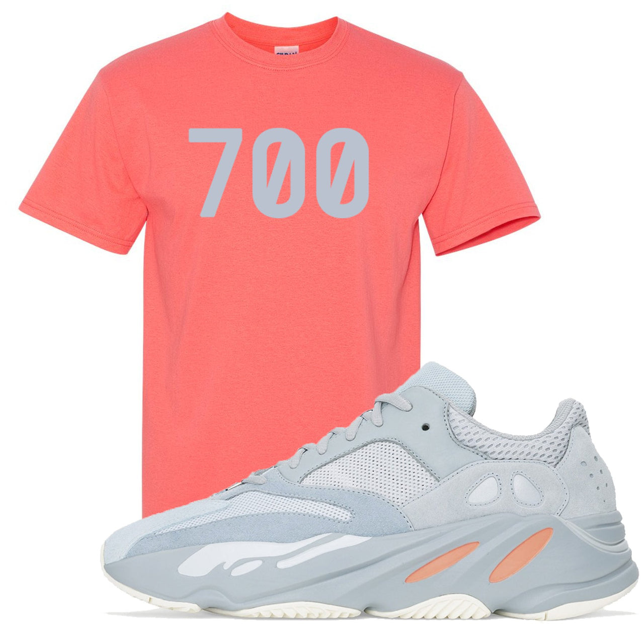 Inertia 700s T Shirt | 700, Coral Silk