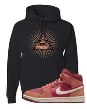 Africa Mid 1s Hoodie | All Seeing Eye, Black