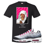 Next Nature Pink 95s T Shirt | God Told Me, Black