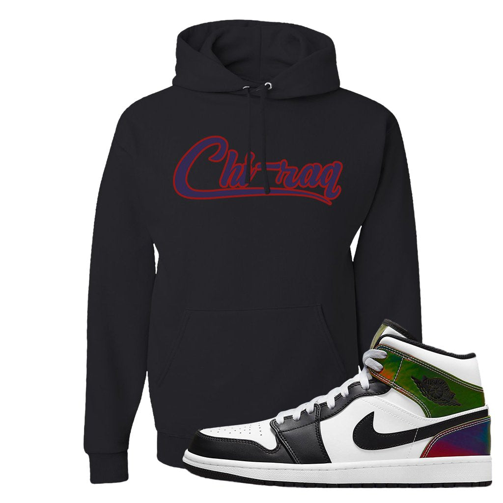 Color Change Mid 1s Hoodie | Chiraq, Black