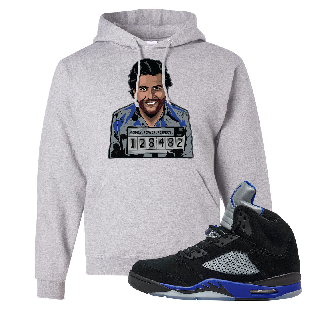 Racer Blue 5s Hoodie | Escobar Illustration, Ash