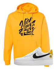 Have A Nice Day AF1s Hoodie | Nice Guys Finish Last, Gold