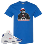 Blue Toe Question Mids T Shirt | Capone Illustration, Royal