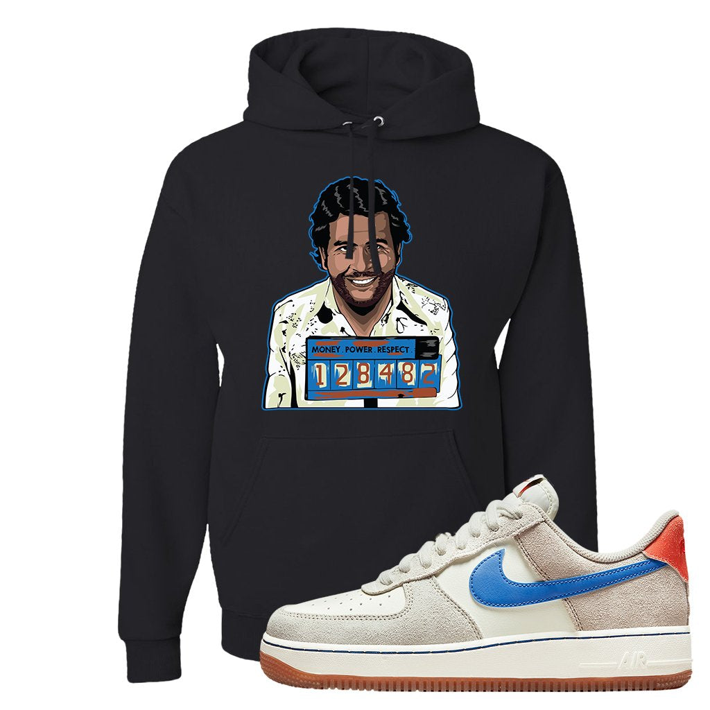First Use Low 1s Suede Hoodie | Escobar Illustration, Black