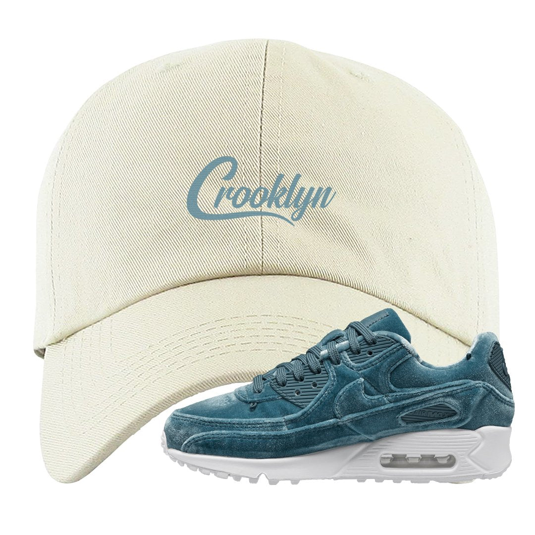 Blue Velvet 90s Dad Hat | Crooklyn, White