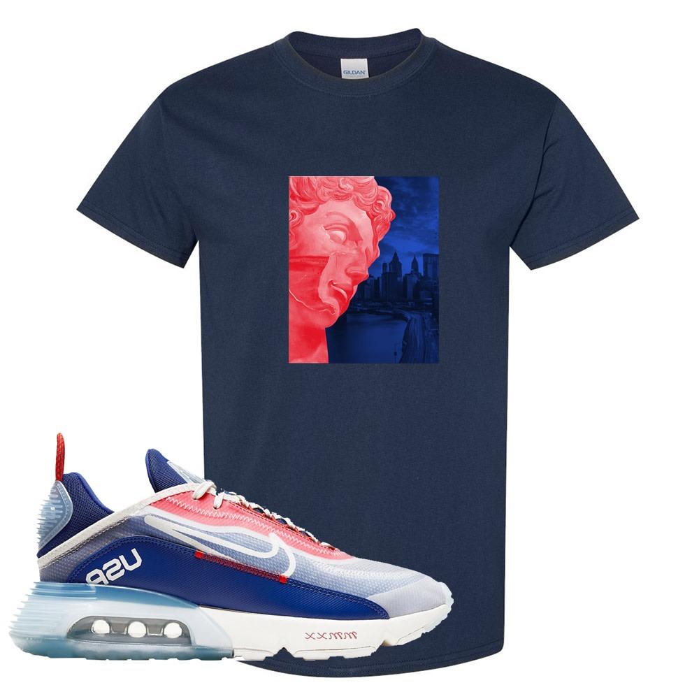 Team USA 2090s T Shirt | Miguel, Navy