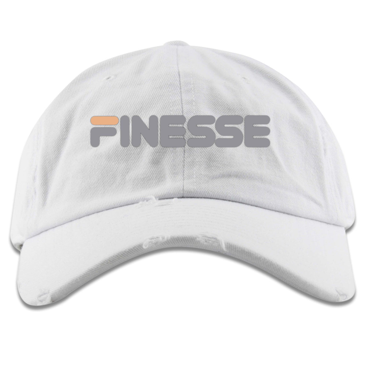 True Form v2 350s Distressed Dad Hat | Finesse, White