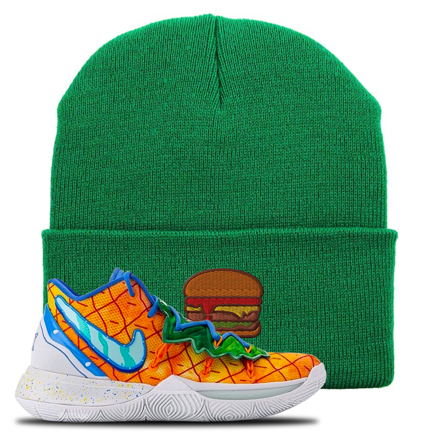 Kyrie 5 Pineapple House Burger Kelly Green Sneaker Hook Up Beanie