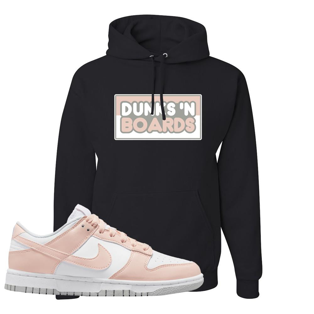 Move To Zero Pink Low Dunks Hoodie | Dunks N Boards, Black