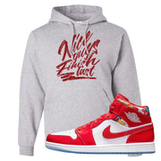 Barcelona Sweater Mid 1s Hoodie | Nice Guys Finish Last, Ash