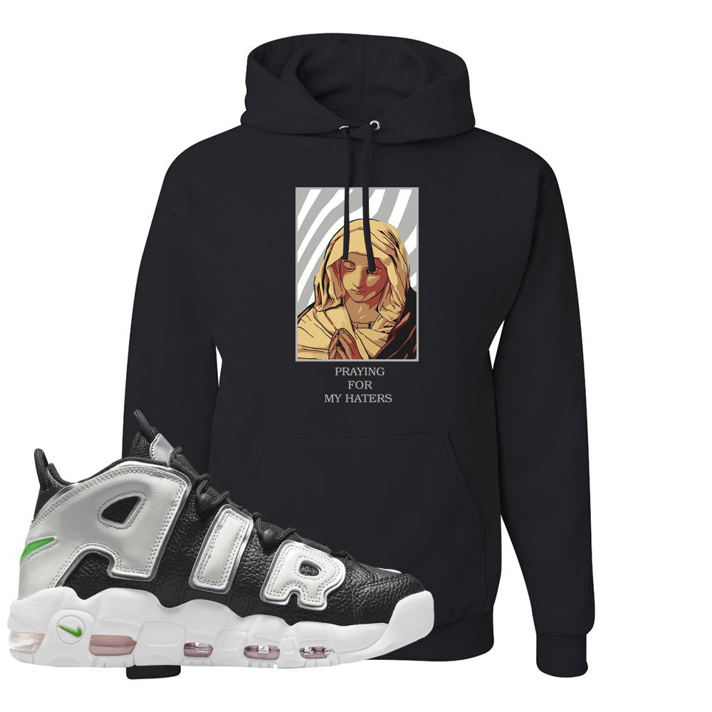 Black Silver Uptempos Hoodie | God Told Me, Black