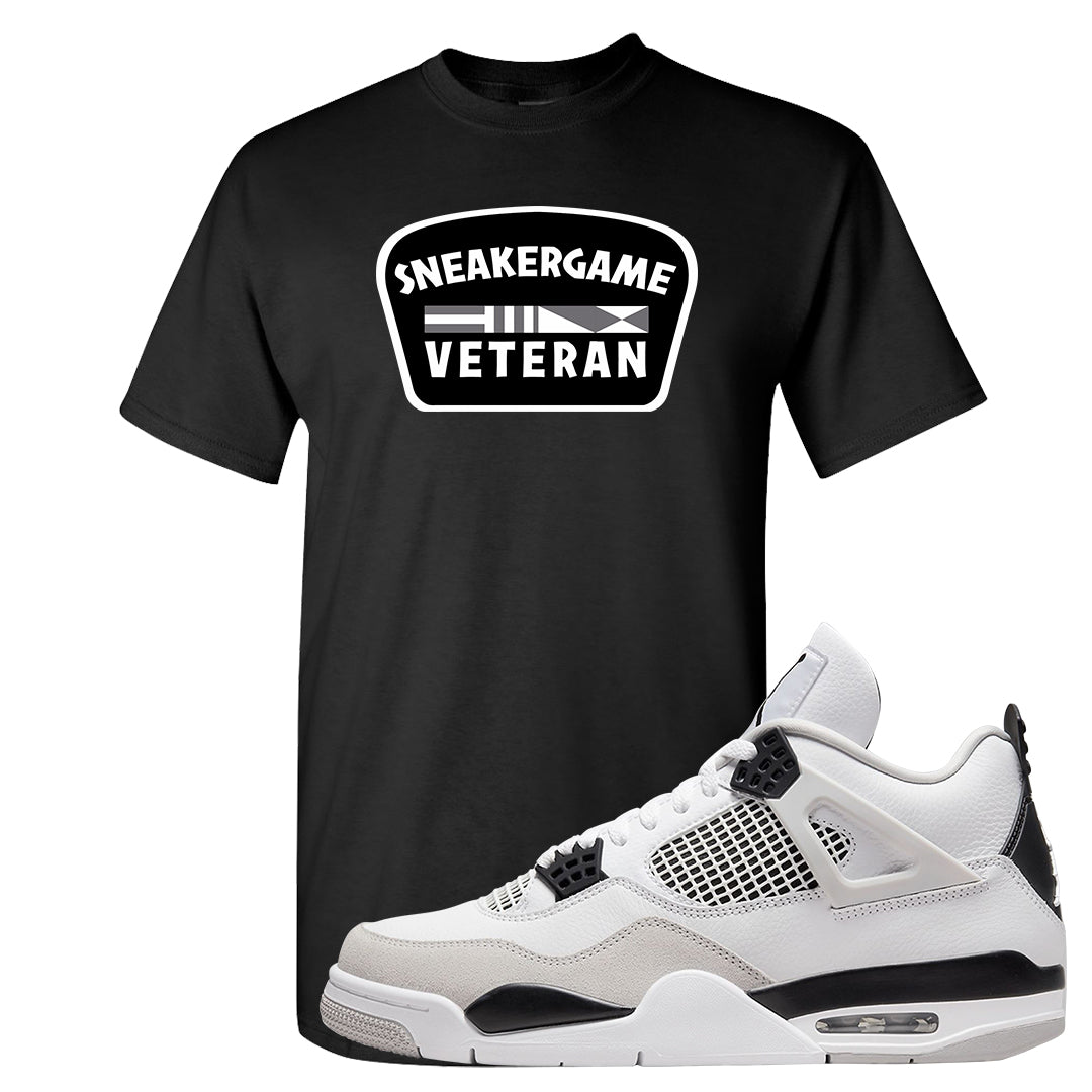 Military Black 4s T Shirt | Sneaker Game Veteran, Black