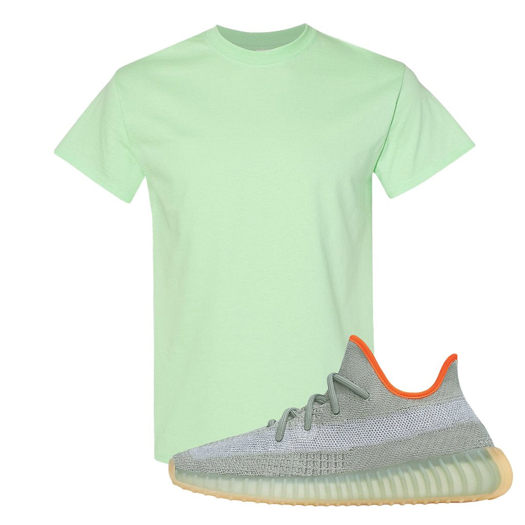 Yeezy 350 V2 Desert Sage Sneaker T Shirt |Blank | Mint Green