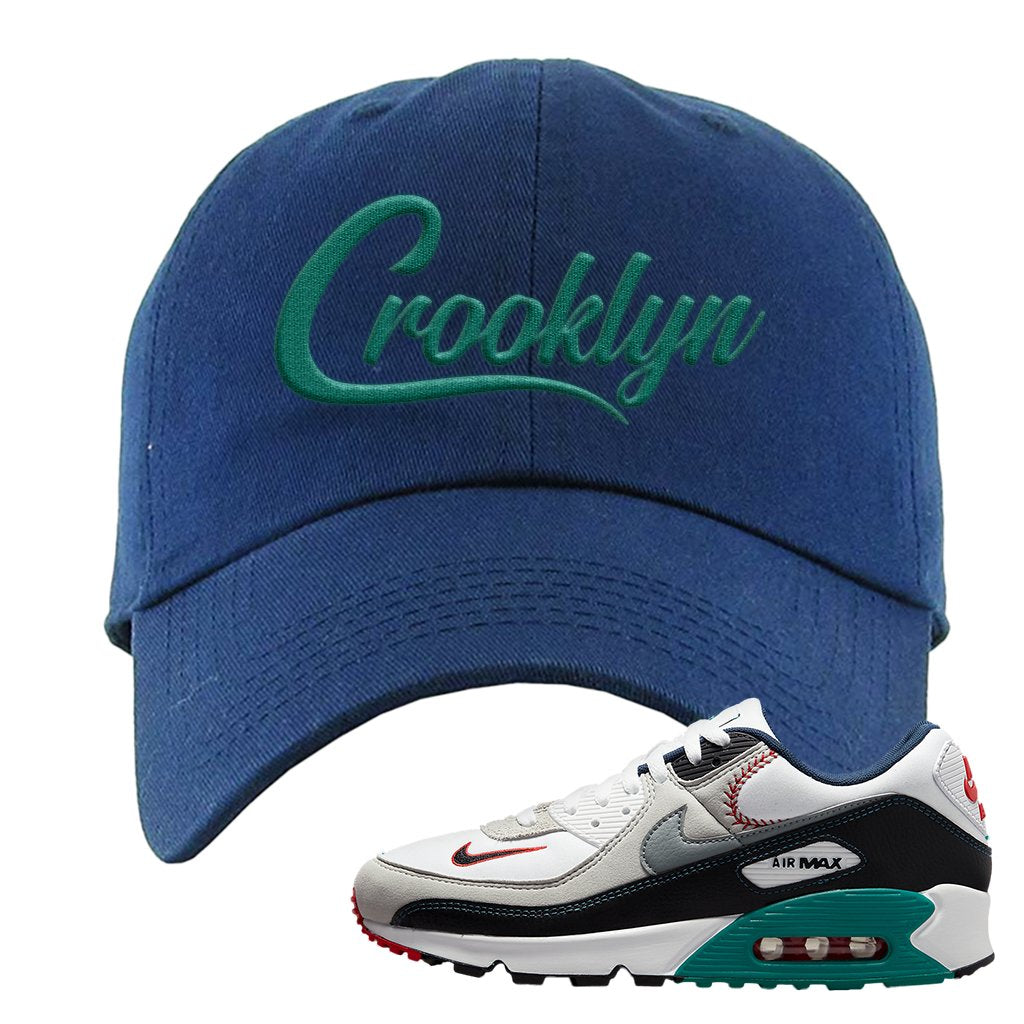 Air Max 90 Backward Cap Dad Hat | Crooklyn, Navy Blue