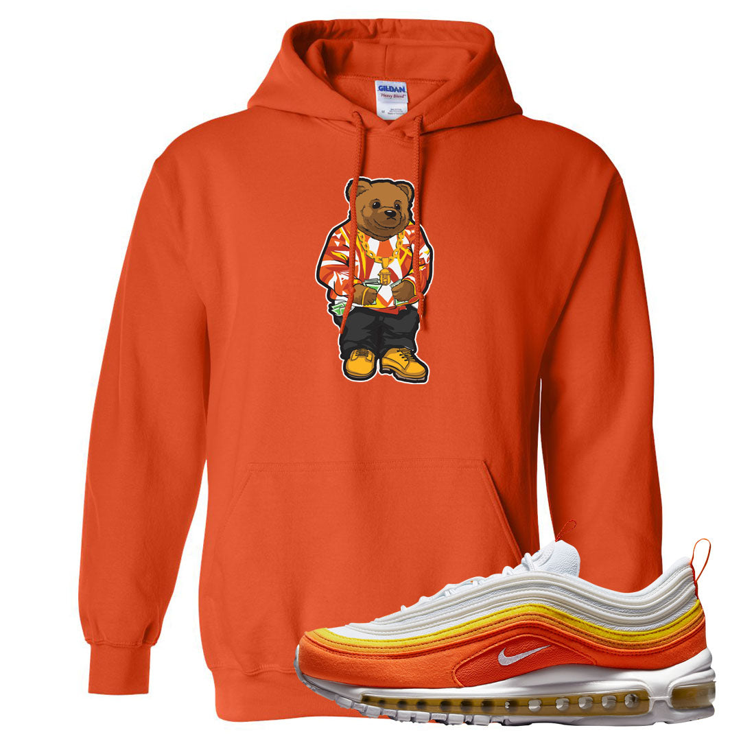 Club Orange Yellow 97s Hoodie | Sweater Bear, Orange
