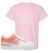 Air Force 1 Low Shadow Magic Ember T Shirt | Coiled Snake, Light Pink