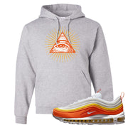 Club Orange Yellow 97s Hoodie | All Seeing Eye, Ash