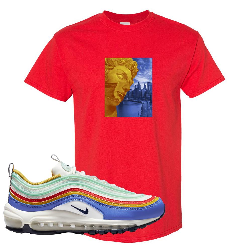 Multicolor 97s T Shirt | Miguel, Red