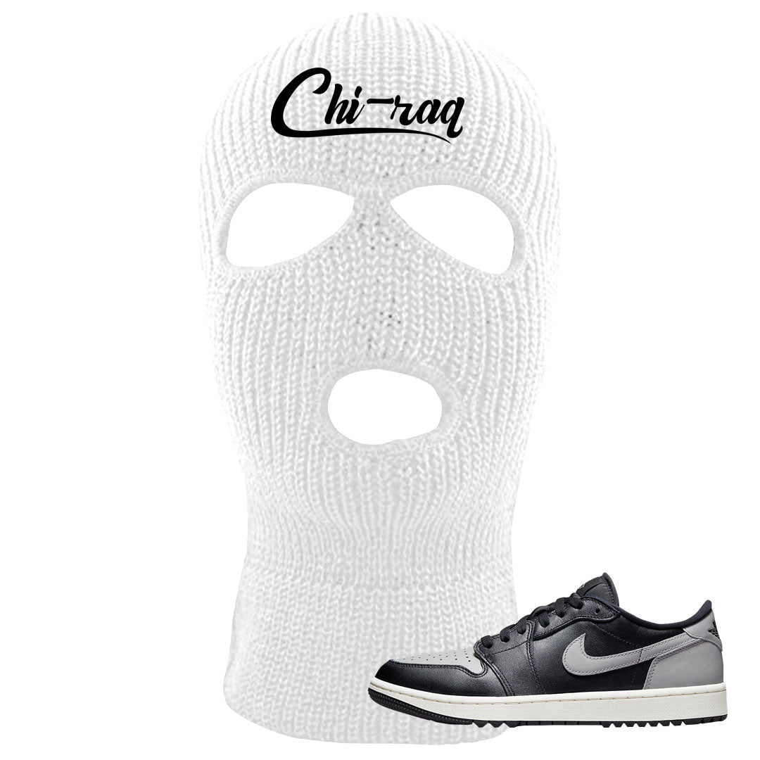 Shadow Golf Low 1s Ski Mask | Chiraq, White