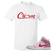 Valentine's Day Mid 1s T Shirt | Chiraq, White