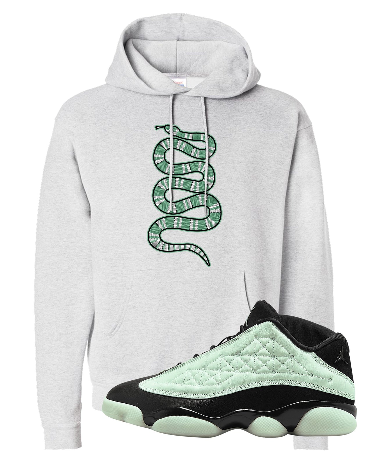 Single's Day Low 13s Hoodie | Coiled Snake, Ash