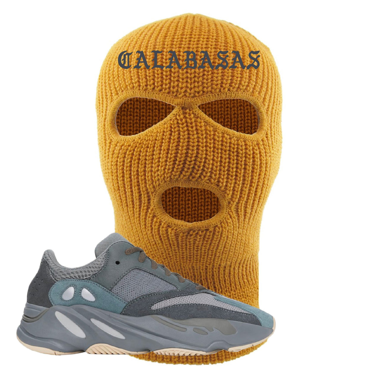 Yeezy Boost 700 Teal Blue Calabasas Timberland Sneaker Hook Up Ski Mask