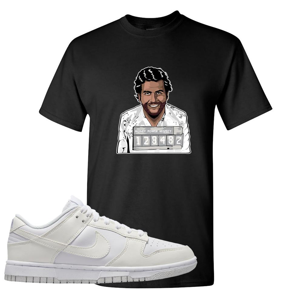 Move To Zero White Low Dunks T Shirt | Escobar Illustration, Black