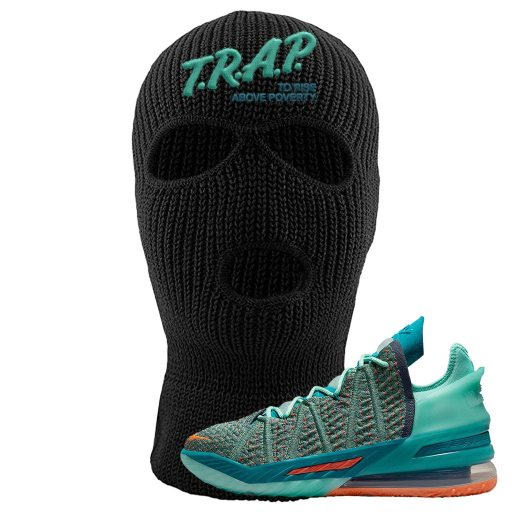 Lebron 18 We Are Family Ski Mask | Trap To Rise Above Poverty, Black