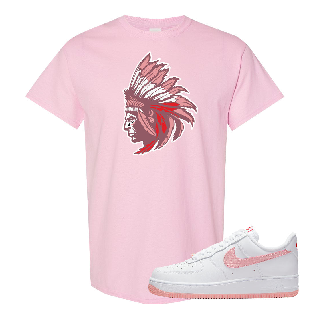 Valentine's Day 2022 AF1s T Shirt | Indian Chief, Light Pink