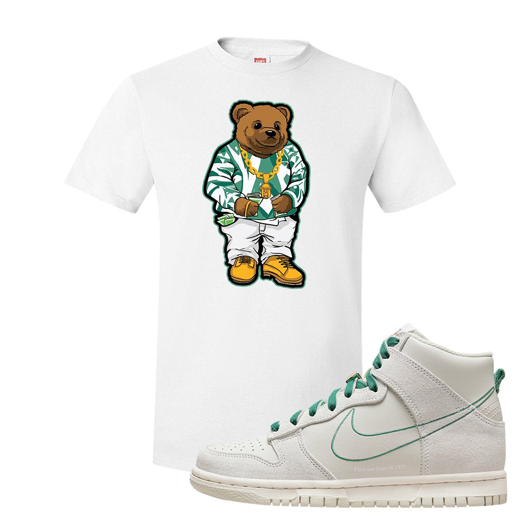 First Use High Dunks T Shirt | Sweater Bear, White
