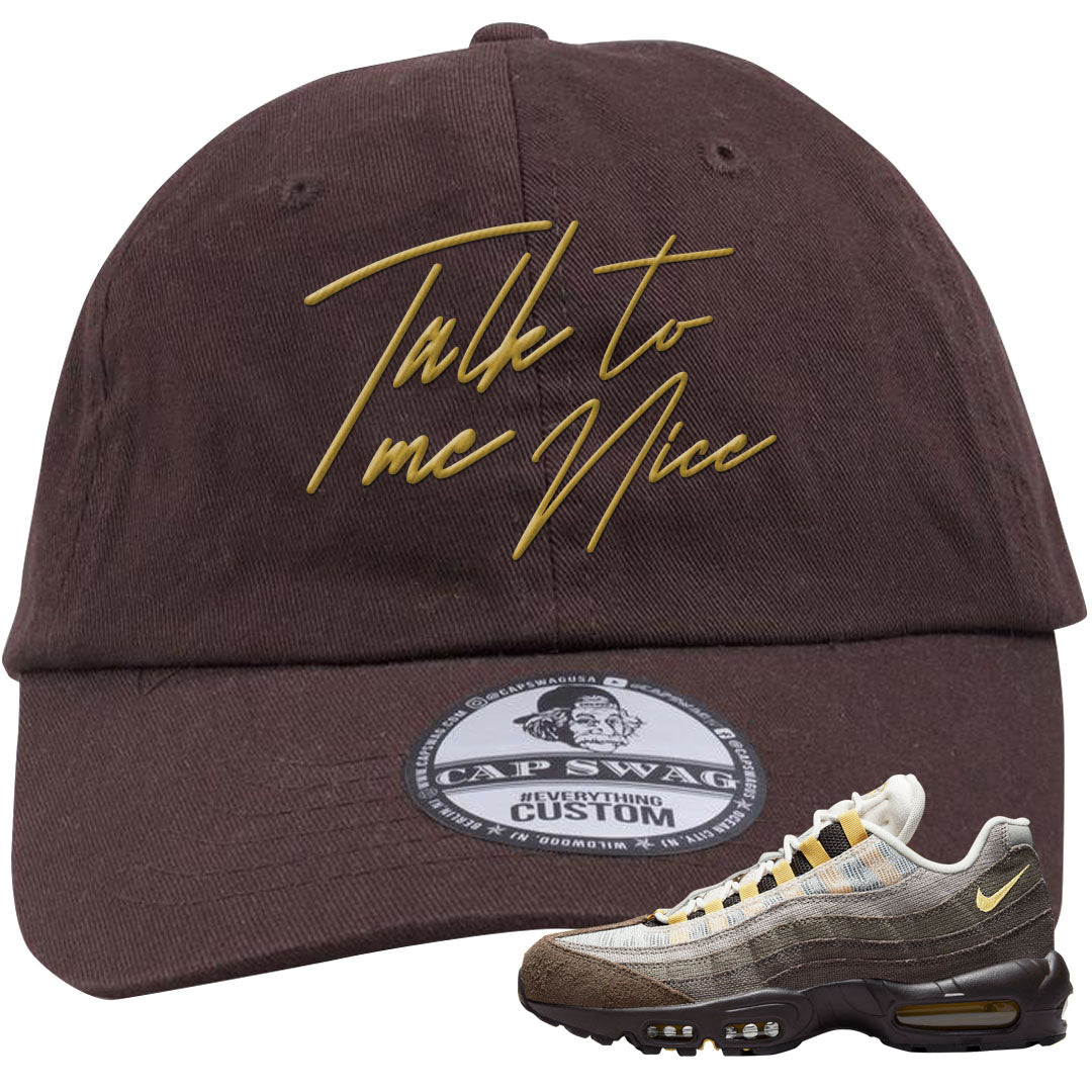 Ironstone Hemp 95s Dad Hat | Talk To Me Nice, Brown