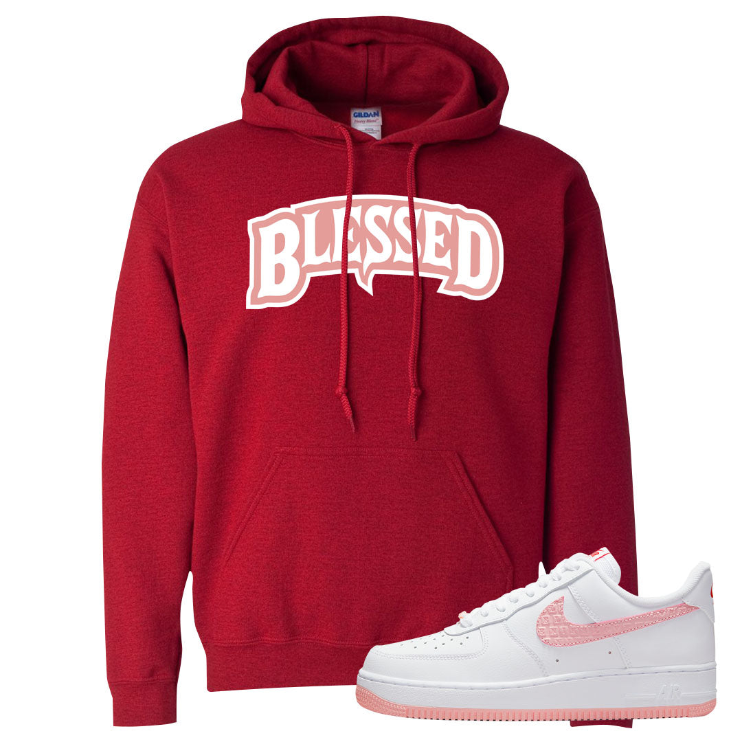 Valentine's Day 2022 AF1s Hoodie | Blessed Arch, Red