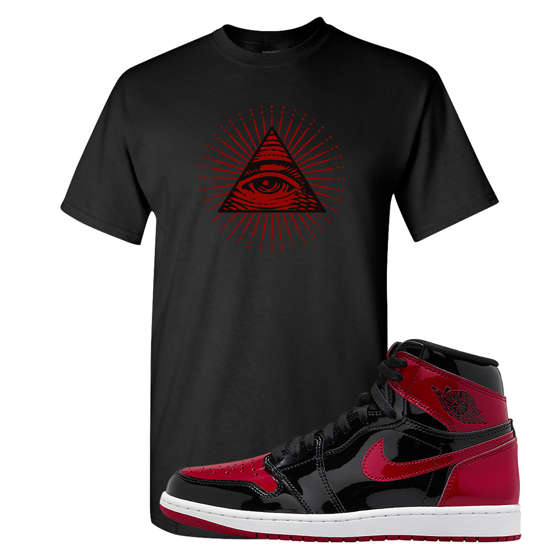Patent Bred 1s T Shirt | All Seeing Eye, Black