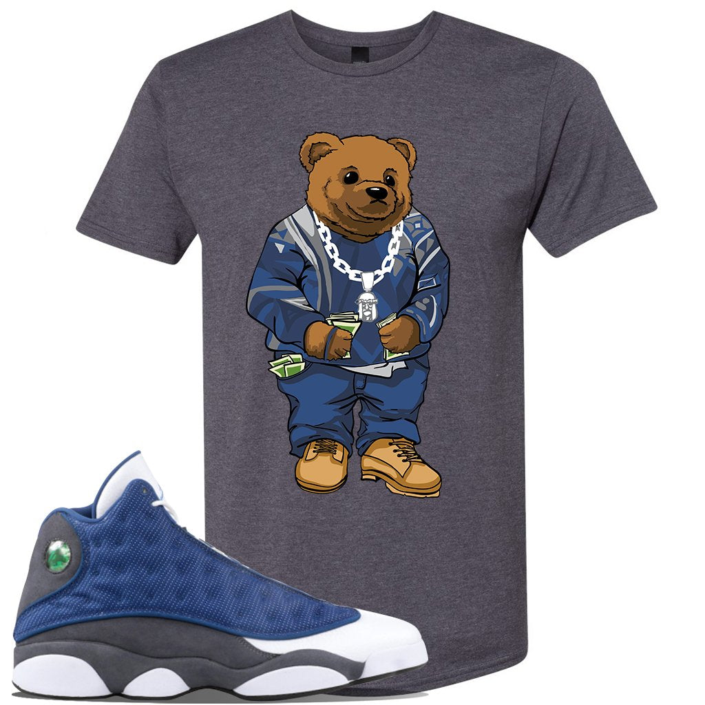 2020 Flint 13s T Shirt | Sweater Bear, Charcoal